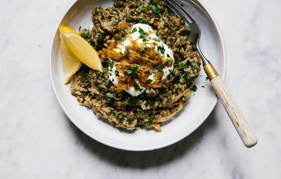 rice and brown