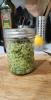 jam jar of pesto